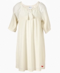 The floaty fabric on this crochet dress from Roxy is perfect to keep her cool under the summer sun. The floaty fabric on this crochet dress from Roxy is perfect to keep her cool under the summer sun.