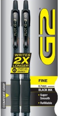 Pilot G2 Retractable Premium Gel Ink Roller Ball Pens, Fine Point, 2-Pack, Black Ink (31031) Pilot G2 Retractable Premium Gel Ink Roller Ball Pens, Fine Point, 2-Pack, Black Ink (31031)