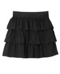 The little black skirt. This classic plus size piece from BCX can turn a tee shirt into a party outfit in an instant. (Clearance) The little black skirt. This classic plus size piece from BCX can turn a tee shirt into a party outfit in an instant. (Clearance)