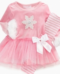 Darling sweet tutu dress with leggings by Bonnie Baby. Darling sweet tutu dress with leggings by Bonnie Baby.