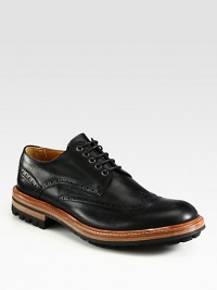 A polished classic, constructed for long-lasting style and comfort in smooth leather with authentic brogue perforations.Leather upperPadded insoleRubber soleMade in Italy A polished classic, constructed for long-lasting style and comfort in smooth leather with authentic brogue perforations.Leather upperPadded insoleRubber soleMade in Italy