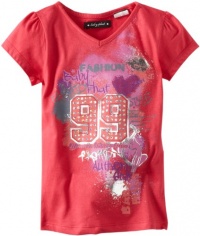 Baby Phat - Kids Girls 2-6X Print Tee with Foil Spray, Pink, 6X Baby Phat - Kids Girls 2-6X Print Tee with Foil Spray, Pink, 6X