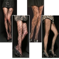 Angelina Assorted-Pack, Patterned Fishnet Pantyhose, 4 Designs Per Pack Angelina Assorted-Pack, Patterned Fishnet Pantyhose, 4 Designs Per Pack