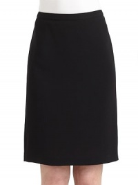 THE LOOKBanded elastic waist Slim silhouetteBack zip closure with button tabBack vented hemTHE FITAbout 23 longTHE MATERIAL95% polyester/5% polyurethaneCARE & ORIGINDry cleanMade in ItalyModel shown is 5'9½ (176cm) wearing US size 4. THE LOOKBanded elastic waist Slim silhouetteBack zip closure with button tabBack vented hemTHE FITAbout 23 longTHE MATERIAL95% polyester/5% polyurethaneCARE & ORIGINDry cleanMade in ItalyModel shown is 5'9½ (176cm) wearing US size 4.