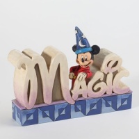 Disney Traditions by Jim Shore Magic Inspirational Word Plaque 4-Inch Disney Traditions by Jim Shore Magic Inspirational Word Plaque 4-Inch