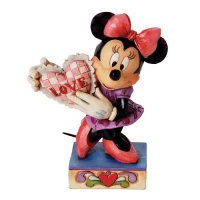 Disney Traditions by Jim Shore Minnie Mouse with Heart Figurine, 4-1/4-Inch Disney Traditions by Jim Shore Minnie Mouse with Heart Figurine, 4-1/4-Inch