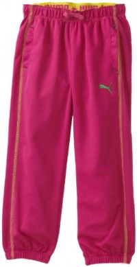 Puma - Kids Girls 7-16 Big Mesh Pant, Pink, Small