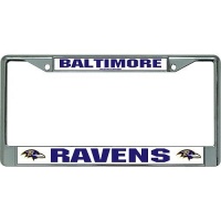 Rico Baltimore Ravens Chrome License Plate Frame Rico Baltimore Ravens Chrome License Plate Frame