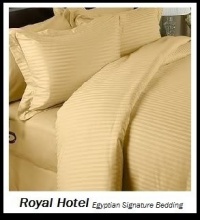 Royal Hotel's Striped Gold 800-Thread-Count 4pc King Bed Sheet Set 100-Percent Egyptian Cotton, Sateen, Deep Pocket Royal Hotel's Striped Gold 800-Thread-Count 4pc King Bed Sheet Set 100-Percent Egyptian Cotton, Sateen, Deep Pocket