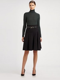 Made from fine Italian fabrication with a touch of stretch, a knit skirt with a flattering, full silhouette.Elasticized waistbandAsymmetrical dartsAbout 22 longViscose/nylon/elastaneDry cleanImported Model shown is 5'10½ (179cm) wearing US size 4. Made from fine Italian fabrication with a touch of stretch, a knit skirt with a flattering, full silhouette.Elasticized waistbandAsymmetrical dartsAbout 22 longViscose/nylon/elastaneDry cleanImported Model shown is 5'10½ (179cm) wearing US size 4.
