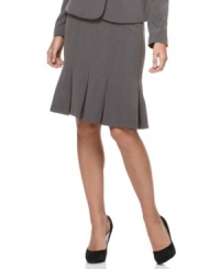 Box pleats add a sassy finish to update AGB's work-friendly pencil skirt, a wardrobe essential at a great price. Box pleats add a sassy finish to update AGB's work-friendly pencil skirt, a wardrobe essential at a great price.