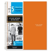 Five Star Wirebound 5-Subject 8-Pocket Notebook, College Ruled, 11X8-1/2, 200 Sheets (MEA06208) Five Star Wirebound 5-Subject 8-Pocket Notebook, College Ruled, 11X8-1/2, 200 Sheets (MEA06208)