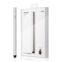 elago Stylus Slim for iPhone, iPad and Galaxy -World First Replaceable Tip (Extra Rubber Tip included) - Silver elago Stylus Slim for iPhone, iPad and Galaxy -World First Replaceable Tip (Extra Rubber Tip included) - Silver