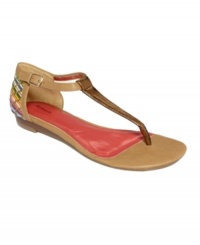 What kind of summer do you want? For a bohemian season, look no further than the Elise sandal from Style&co. with colorful woven detail, the classic flat sandal gets a retro upgrade. What kind of summer do you want? For a bohemian season, look no further than the Elise sandal from Style&co. with colorful woven detail, the classic flat sandal gets a retro upgrade.