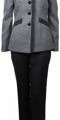 Kasper Women's Moon Dance Pant Suit Black/Grey Kasper Women's Moon Dance Pant Suit Black/Grey