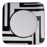 The Bold Greek Key Motif with its striking elegance is certain to enhance any table setting. Rich Platinum and Black design make this a signature Versace pattern. The motif is interpreted here in a modern form under the motto past meets present. Dishwasher Safe. The Bold Greek Key Motif with its striking elegance is certain to enhance any table setting. Rich Platinum and Black design make this a signature Versace pattern. The motif is interpreted here in a modern form under the motto past meets present. Dishwasher Safe.