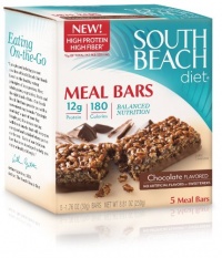 South Beach Diet Meal Bar, Chocolate Flavored, 5-Count (Pack of 8) South Beach Diet Meal Bar, Chocolate Flavored, 5-Count (Pack of 8)