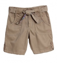 U.S. Polo School Uniform Girls 2-6X Twill Bermuda Short U.S. Polo School Uniform Girls 2-6X Twill Bermuda Short