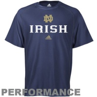 Notre Dame Fighting Irish Adidas Sideline Climalite Navy T-Shirt Notre Dame Fighting Irish Adidas Sideline Climalite Navy T-Shirt