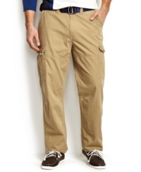 Render yourself impenetrable with these ripstop cargo pants from Nautica. Render yourself impenetrable with these ripstop cargo pants from Nautica.