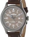 Timex Men's T49874 Expedition Military Field Brown Leather Strap Watch