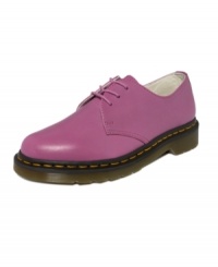 Toughen up your look in a feminine way. Dr. Martens 1461 flats in the brightest colors put some vintage cheer in your day. Toughen up your look in a feminine way. Dr. Martens 1461 flats in the brightest colors put some vintage cheer in your day.