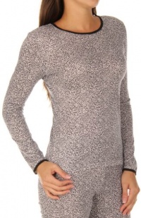 Cuddl Duds Women's Softwear Lace Edge Crew Neck Long Sleeve Cuddl Duds Women's Softwear Lace Edge Crew Neck Long Sleeve