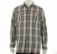 Rocawear Men's Long Sleeve Disguise Plaid Shirt Rocawear Men's Long Sleeve Disguise Plaid Shirt