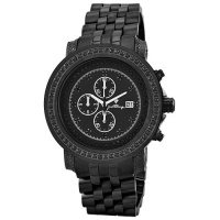 JBW-Just Bling Men's JB-6114-88-A Melbourne Chronograph 1.95 Carat Black Diamond Watch JBW-Just Bling Men's JB-6114-88-A Melbourne Chronograph 1.95 Carat Black Diamond Watch