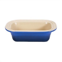 Le Creuset Stoneware 1-1/4-Quart Deep-Dish Loaf Pan, Cobalt Le Creuset Stoneware 1-1/4-Quart Deep-Dish Loaf Pan, Cobalt