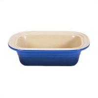 Le Creuset Stoneware 1-1/4-Quart Deep-Dish Loaf Pan, Cobalt