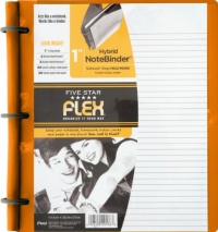 Five Star Flex Hybrid NoteBinder, Customizable Cover, 1-Inch, Orange (72935) Five Star Flex Hybrid NoteBinder, Customizable Cover, 1-Inch, Orange (72935)