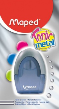 Maped Tonic 1-Hole Pencil Sharpener with Metal Insert, Shavings Container, Assorted Colors (006800) Maped Tonic 1-Hole Pencil Sharpener with Metal Insert, Shavings Container, Assorted Colors (006800)