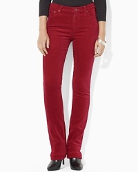 Rendered in luxuriously smooth stretch corduroy, the classic straight-leg pant exudes iconic style. Rendered in luxuriously smooth stretch corduroy, the classic straight-leg pant exudes iconic style.