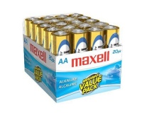 Maxell AA Gold Series Alkaline Battery Bulk Retail Pack - 20-Pack Maxell AA Gold Series Alkaline Battery Bulk Retail Pack - 20-Pack
