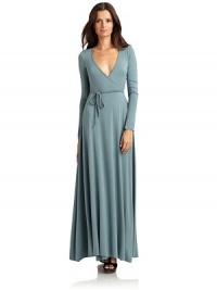 THE LOOKDeep v-neckWrap front with self-tieLong sleevesMaxi silhouetteTHE FITAbout 59 from shoulder to hemTHE MATERIALModal/spandexCARE & ORIGINDry cleanMade in USAModel shown is 5'9½ (176cm) wearing US size Small. THE LOOKDeep v-neckWrap front with self-tieLong sleevesMaxi silhouetteTHE FITAbout 59 from shoulder to hemTHE MATERIALModal/spandexCARE & ORIGINDry cleanMade in USAModel shown is 5'9½ (176cm) wearing US size Small.