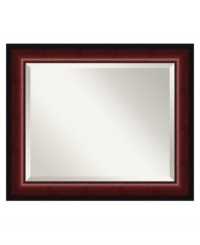 Framed in rich burgundy-hued wood, the Cambridge Mahogany wall mirror is an extraordinary reflection of thoughtful, sophisticated decor. Handsome yet understated, it makes your foyer or living room appear positively grand. Framed in rich burgundy-hued wood, the Cambridge Mahogany wall mirror is an extraordinary reflection of thoughtful, sophisticated decor. Handsome yet understated, it makes your foyer or living room appear positively grand.