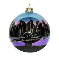 A beautiful nighttime cityscape of the NYC skyline. A beautiful nighttime cityscape of the NYC skyline.