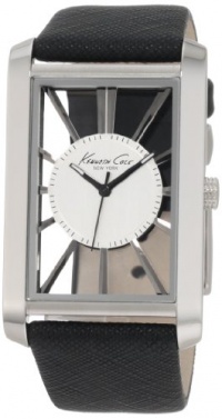 Kenneth Cole New York Men's KC1755 Transparency Classic See-Thru Dial Rectangle Case Watch Kenneth Cole New York Men's KC1755 Transparency Classic See-Thru Dial Rectangle Case Watch
