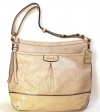 Coach Leather Signature Perforated Park Elevated Duffle Bag 19739 Cashmere Tan