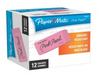 Paper Mate Pink Pearl Premium Erasers, 12 Large Erasers (70521) Paper Mate Pink Pearl Premium Erasers, 12 Large Erasers (70521)