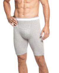 Great for sports, the exclusive Midway® brief provides extra coverage to reduce chafing and increase comfort. Extending down to the mid-thigh, cool cotton fibers and a touch of spandex offer breathability and additional stretch for a superior fit and feel. Don't hesitate to play your best when you've got the support of Jockey® on your side.