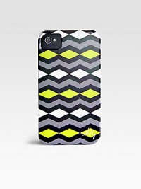 Milly Diamond Zig Zag iPhone Case-Chartreuse Milly Diamond Zig Zag iPhone Case-Chartreuse