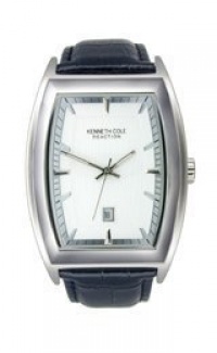 Kenneth Cole New York Leather Collection Silver-Tone Dial Men's watch #KC1667 Kenneth Cole New York Leather Collection Silver-Tone Dial Men's watch #KC1667