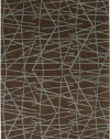 Area Rug 2x3 Rectangle Contemporary Brown-Pale Blue Color - Surya Bombay Rug from RugPal