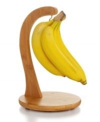 Hang it up. With this handsome bamboo banana holder, fruit will ripen beautifully and never bruise so you can enjoy it at its best. From Lipper International. Hang it up. With this handsome bamboo banana holder, fruit will ripen beautifully and never bruise so you can enjoy it at its best. From Lipper International.