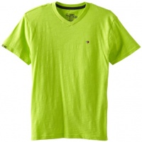 Tommy Hilfiger Boys 8-20 Short Sleeve Fletch V-Neck T-Shirt, Lime Tonic, Large Tommy Hilfiger Boys 8-20 Short Sleeve Fletch V-Neck T-Shirt, Lime Tonic, Large