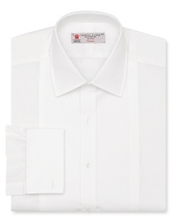 A refined dress shirt from Turnbull & Asser buoys your tux attire and ensures a handsome presentation at your next black tie event. A refined dress shirt from Turnbull & Asser buoys your tux attire and ensures a handsome presentation at your next black tie event.