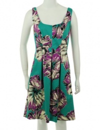 Jones New York Scoop Neck Print Dress Teal Combo 6 Jones New York Scoop Neck Print Dress Teal Combo 6
