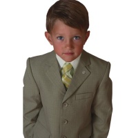 Johnnie Lene Natural Color Textured Suit Set for Boys From Baby to Teen Johnnie Lene Natural Color Textured Suit Set for Boys From Baby to Teen